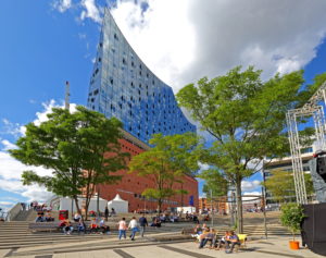 Elbphilharmonie on the Elbe island Grasbrook in Hafencity at the harbour, Hamburg, Hamburg State, Germany