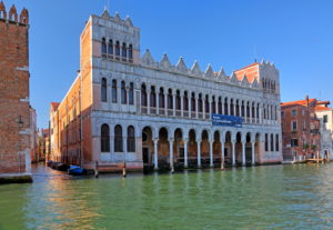 Palazzo Fontego dei Turchi with Natural History Museum on the Grand Canal, Venice, Veneto, Italy, UNESCO World Heritage Site