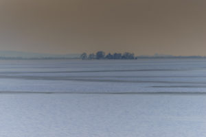 Steinhuder sea in winter, icebound Steinhuder sea in winter, icebound