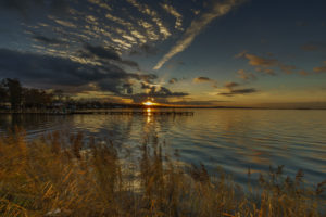 Sundown by the Steinhuder sea Sundown by the Steinhuder sea