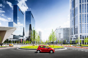 Bahnhofsvorplatz und Verkehrsknotenpunkt von Rotterdam, Niederlande Bahnhofsvorplatz und Verkehrsknotenpunkt von Rotterdam, Niederlande
