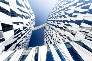 Bella Sky Hotel mit moderner Architektur in Kopenhagen, Ørestad, Dänemark, Skandinavien Bella Sky Hotel mit moderner Architektur in Kopenhagen, Ørestad, Dänemark, Skandinavien