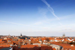 Panorama von Quedlinburg im Harz, Sachsen-Anhalt, Deutschland Panorama von Quedlinburg im Harz, Sachsen-Anhalt, Deutschland