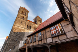 Quedlinburg Castle in the Harz Mountains, Saxony-Anhalt, Germany Quedlinburg Castle in the Harz Mountains, Saxony-Anhalt, Germany