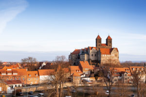Quedlinburg Castle in the Harz Mountains, Saxony-Anhalt, Germany Quedlinburg Castle in the Harz Mountains, Saxony-Anhalt, Germany