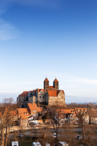 Quedlinburg Castle in the Harz Mountains, Saxony-Anhalt, Germany Quedlinburg Castle in the Harz Mountains, Saxony-Anhalt, Germany