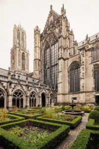 Courtyard of Utrecht Cathedral, The Netherlands Courtyard of Utrecht Cathedral, The Netherlands