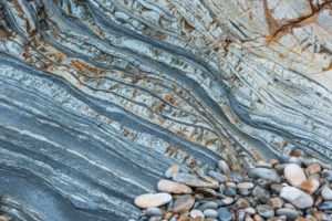 Pebbles and rock structure to Costa Verde, Spain, Playa del Silencio, Asturias, North Spain, Pebbles and rock structure to Costa Verde, Spain, Playa del Silencio, Asturias, North Spain,