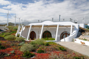 House built into the ground in a hot climate zone. House built into the ground in a hot climate zone.