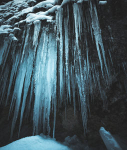 Icicles in the Almbachklamm, Marktschellenberg, Berchtesgadener Land, Bavaria, Germany Icicles in the Almbachklamm, Marktschellenberg, Berchtesgadener Land, Bavaria, Germany