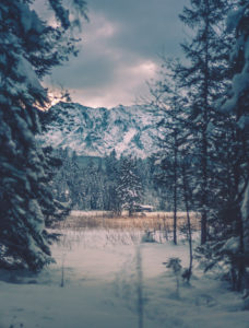 View above wintry Barmsee to Wetterstein Range, Mittenwald, Werdenfelser Land, district Garmisch-Partenkirchen, Bavaria, Germany View above wintry Barmsee to Wetterstein Range, Mittenwald, Werdenfelser Land, district Garmisch-Partenkirchen, Bavaria, Germany