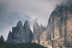 Striking rock formations in the Dolomites, South Tyrol, Italy Striking rock formations in the Dolomites, South Tyrol, Italy