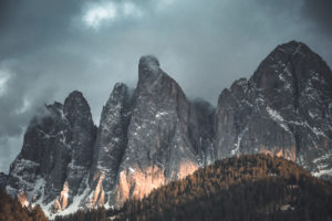 Part of the Geisler Group in the Dolomites in Val die Funes (Vilnößtal) Part of the Geisler Group in the Dolomites in Val die Funes (Vilnößtal)