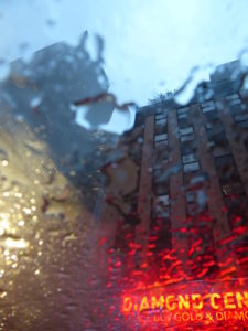 Blurred images of 47th Street Diamond District taken through car moon roof. 90% of world diamond business is conducted on this block between 5th and 6th Avenues Blurred images of 47th Street Diamond District taken through car moon roof. 90% of world diamond business is conducted on this block between 5th and 6th Avenues