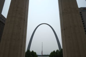 The Gateway Arch is a 630-foot (192 m) monument in St. Louis, Missouri, United States The Gateway Arch is a 630-foot (192 m) monument in St. Louis, Missouri, United States