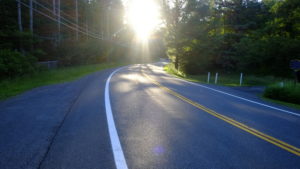 New York State Route 212 during sunrise. Lake Hill, NY New York State Route 212 during sunrise. Lake Hill, NY
