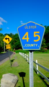 Road signs on county road 45, Bearsville NY Road signs on county road 45, Bearsville NY