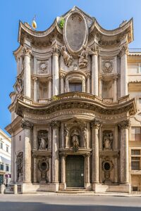 Church of San Carlino alle quattro Fontane, Rome, Lazio, Italy, Europe