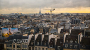 seen Europe, France, Paris, rooftops of Paris seen from the Centre Pompidou seen Europe, France, Paris, rooftops of Paris seen from the Centre Pompidou