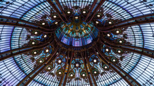 Europe, France, Paris, Galeries Lafayette, glass dome Europe, France, Paris, Galeries Lafayette, glass dome