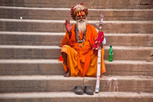 India, Varanasi, Ganges, river bank, Sadou India, Varanasi, Ganges, river bank, Sadou