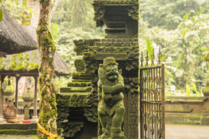 Temple complex near Jatiluwih, Bali, guardian figure, Temple complex near Jatiluwih, Bali, guardian figure,
