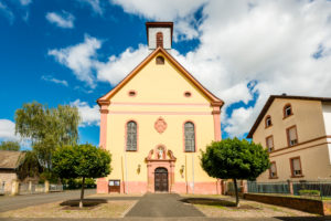 Monastery complex in Pfaffen-Schwabenheim, Rheinhessen, cultural property according to the Hague Convention, Monastery complex in Pfaffen-Schwabenheim, Rheinhessen, cultural property according to the Hague Convention,