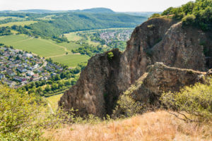 Rotenfels, steepest elevation north of the Alps, in the Bad Münster valley at Stein-Ebernburg, Bad Kreuznach district, Rotenfels, steepest elevation north of the Alps, in the Bad Münster valley at Stein-Ebernburg, Bad Kreuznach district,