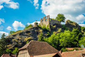 Burg Falkenstein im gleichnamigen Ort in der Pfalz im Donnersberg-Kreis, Burg Falkenstein im gleichnamigen Ort in der Pfalz im Donnersberg-Kreis,