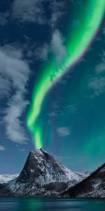 Norway, Senja, island, Rodsand, Aurora, Borealis, aurora borealis, 