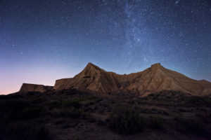 Night sky with Milky Way in the desert Bardena Reales, Navarra, Spain Night sky with Milky Way in the desert Bardena Reales, Navarra, Spain
