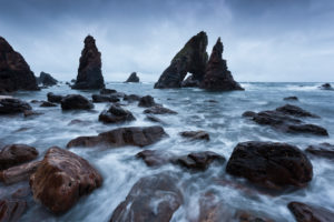 The Breeches in Morning Blue Hour, Crohy Head, County Mayo, Ireland