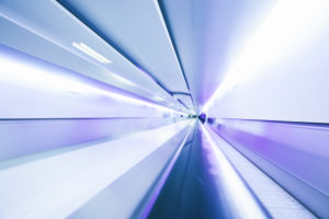 Futuristic light tunnel Futuristic light tunnel