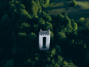 Schönbergturm Pfullingen, Pfullinger Onderhos, underpants, Schönberg, Pfullingen, Swabian Jura, Baden-Wuerttemberg, Germany, Europe, aerial view Schönbergturm Pfullingen, Pfullinger Onderhos, underpants, Schönberg, Pfullingen, Swabian Jura, Baden-Wuerttemberg, Germany, Europe, aerial view