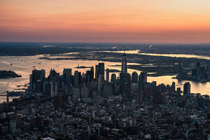 Manhattan, New York City, USA, sunset Manhattan, New York City, USA, sunset