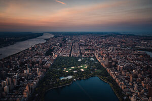 Central Park, Manhattan, New York City, USA, sunset Central Park, Manhattan, New York City, USA, sunset