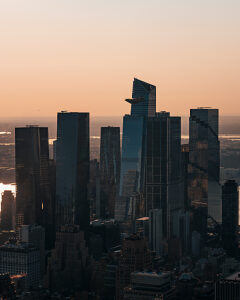 Sunset, New York City, city overview from SUMMIT One Vanderbilt, Edge, Manhattan, USA Sunset, New York City, city overview from SUMMIT One Vanderbilt, Edge, Manhattan, USA