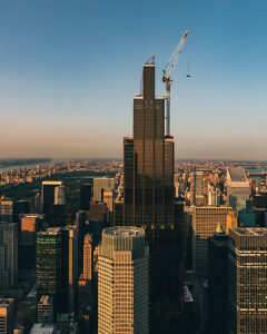New York City, city overview of SUMMIT One Vanderbilt, Manhattan, USA New York City, city overview of SUMMIT One Vanderbilt, Manhattan, USA