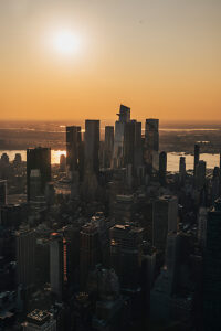 Sunset, New York City, city overview from SUMMIT One Vanderbilt, Edge, Manhattan, USA Sunset, New York City, city overview from SUMMIT One Vanderbilt, Edge, Manhattan, USA