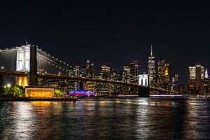 Brooklyn Bridge, New York City, Manhattan, USA, at night, illuminated Brooklyn Bridge, New York City, Manhattan, USA, at night, illuminated