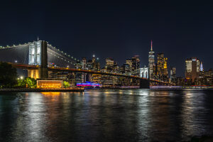 Brooklyn Bridge, New York City, Manhattan, USA, at night, illuminated Brooklyn Bridge, New York City, Manhattan, USA, at night, illuminated
