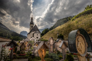 Mountaineers' cemetery in Ramsau, Bavaria, Germany, Berchtesgadener Land, Mountaineers' cemetery in Ramsau, Bavaria, Germany, Berchtesgadener Land,