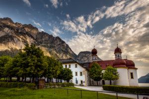 Germany, Bavaria, Berchtesgadener Land, Berchtesgaden, Schönau am Königssee, church St. Bartholomä, Germany, Bavaria, Berchtesgadener Land, Berchtesgaden, Schönau am Königssee, church St. Bartholomä,