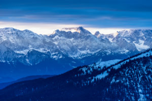 Germany, Bavaria, Bavarian alps, Walchensee, evening mood about the Karwendel Germany, Bavaria, Bavarian alps, Walchensee, evening mood about the Karwendel