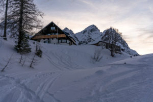 Europe, Austria, Berchtesgaden Alps, Salzburg, Werfen, evening mood at the Ostpreussenhütte Europe, Austria, Berchtesgaden Alps, Salzburg, Werfen, evening mood at the Ostpreussenhütte