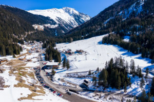 Aerial view, Ochsengarten, Kühtai pass road, Stubai Alps, Tyrol, Austria Aerial view, Ochsengarten, Kühtai pass road, Stubai Alps, Tyrol, Austria