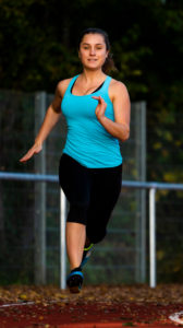 Woman, 20 years old, at sprint, athletics, Schorndorf, Baden Württemberg, Germany Woman, 20 years old, at sprint, athletics, Schorndorf, Baden Württemberg, Germany