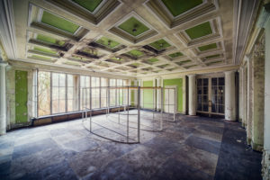 Foyer of a former sanatorium in Grün Foyer of a former sanatorium in Grün