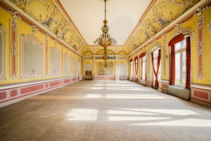 former ballroom with stuccoed ceiling former ballroom with stuccoed ceiling