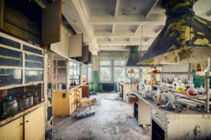 former chemical laboratory with chemicals former chemical laboratory with chemicals